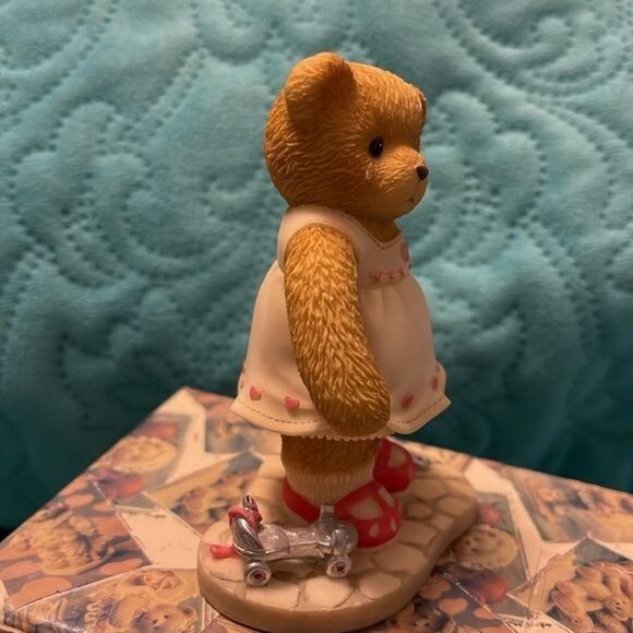 Enesco Cherished Teddies "Dawn" Roller Skating Girl Figurine 1999 Collectible Tr - Picture 6 of 10